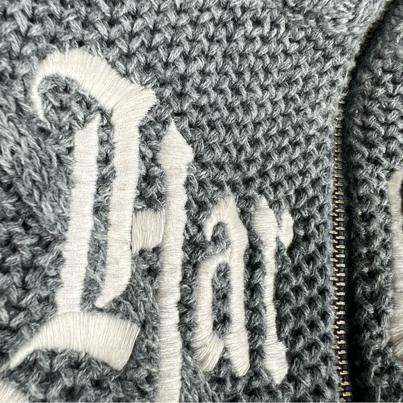 HARLEY DAVIDSON Women's XL Grey Ombre Cable Knit 1/4 Zip Pullover Sweater HDLogo - Picture 3 of 10